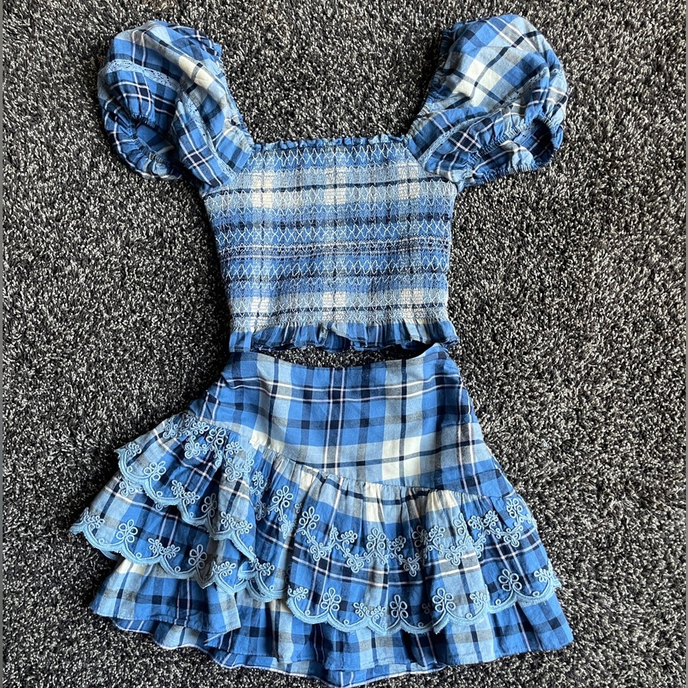 2 piece set 🤍 LoveShackFancy XS Skirt & Top